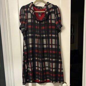JH Collectibles Red and Black Plaid Mini Dress